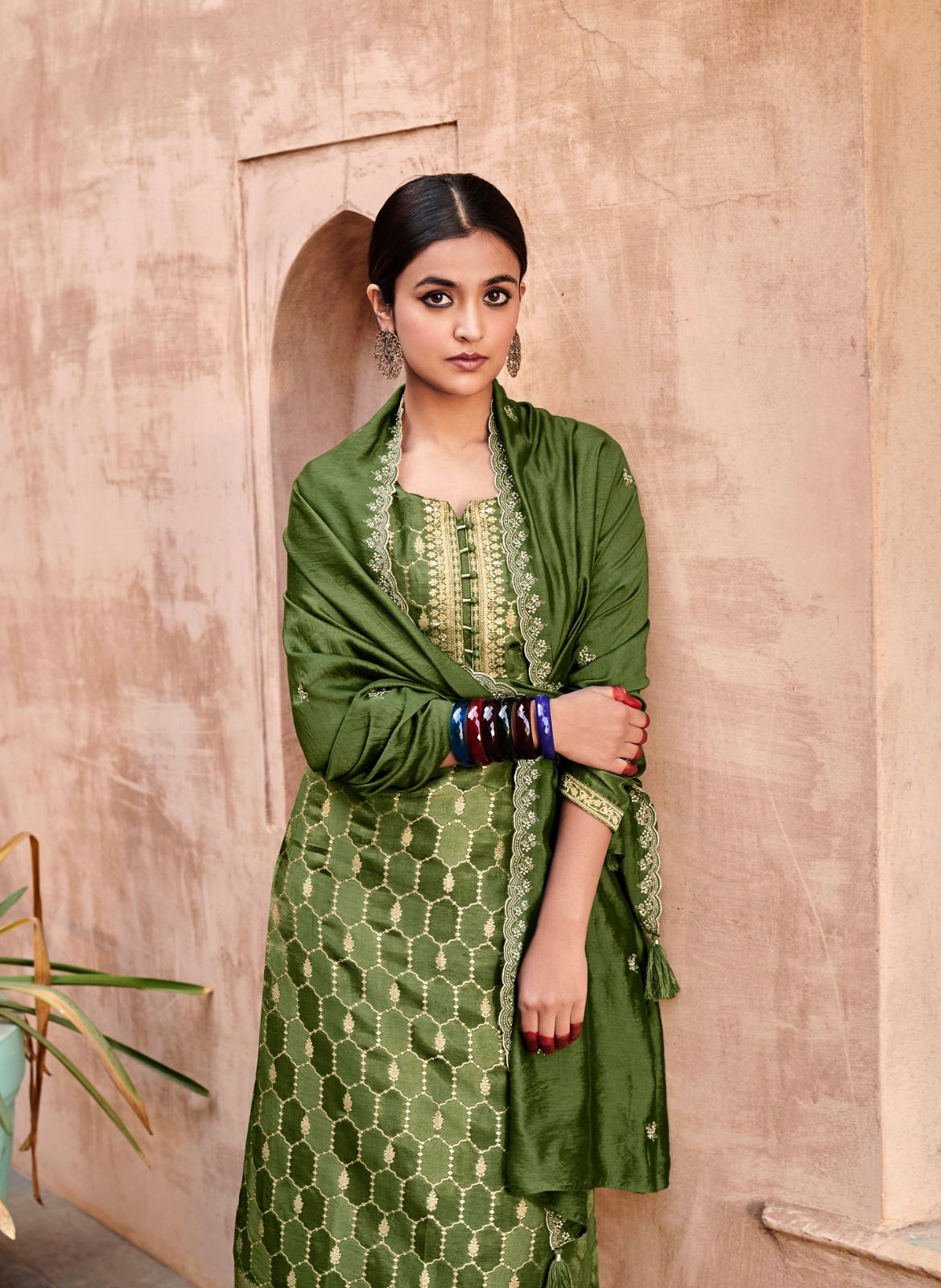 Banaras 3 By Four Buttons Readymade Salwar Kameez
